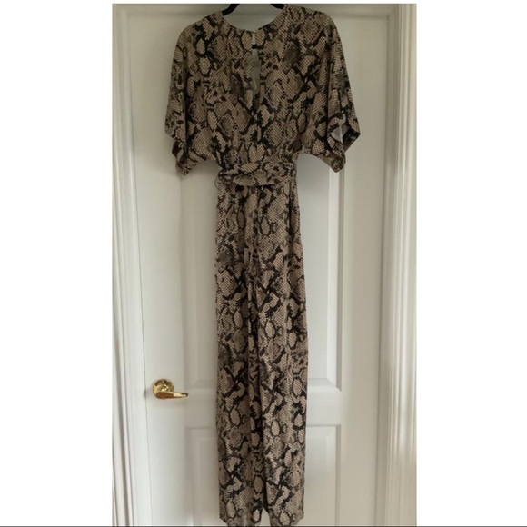 Anthropologie Snakeskin Jumpsuit - Picture 4 of 4